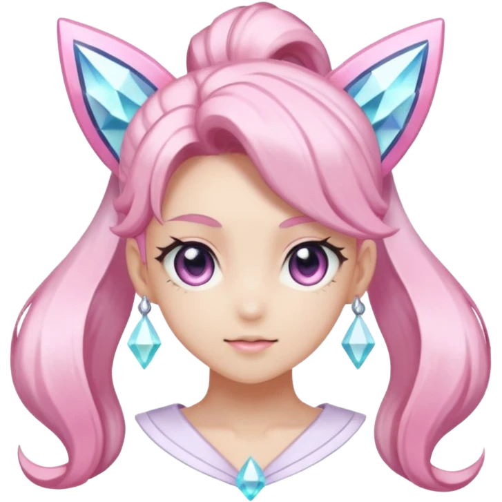 Shiny pastel Ponytail-Diancie-Palkia-Amaura-Aurorus-aesthetic-fusion emoji