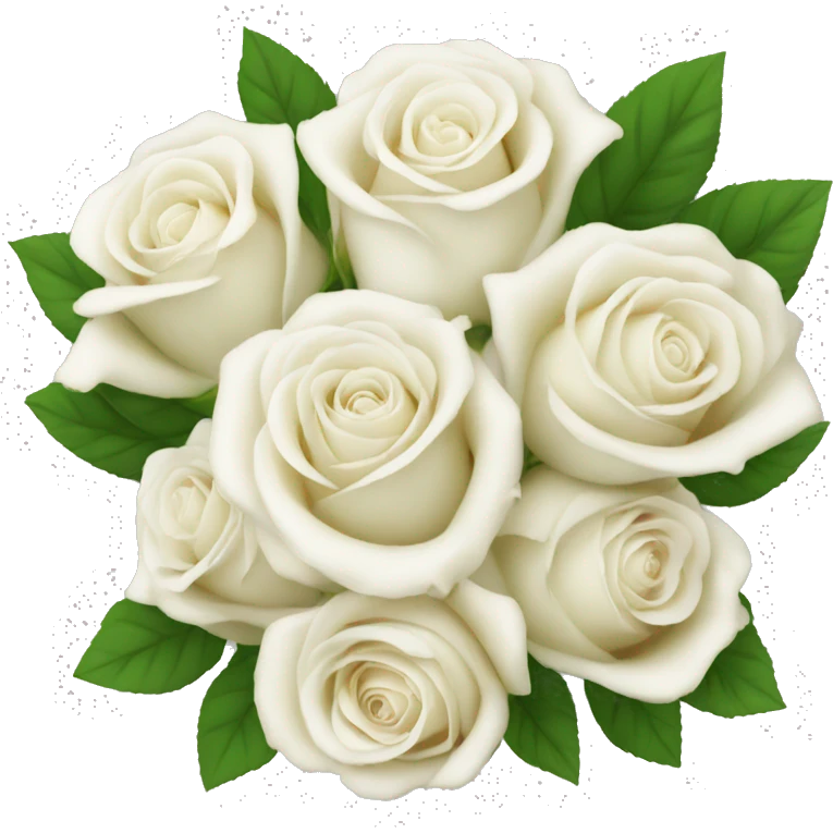 White rose bouquet  emoji