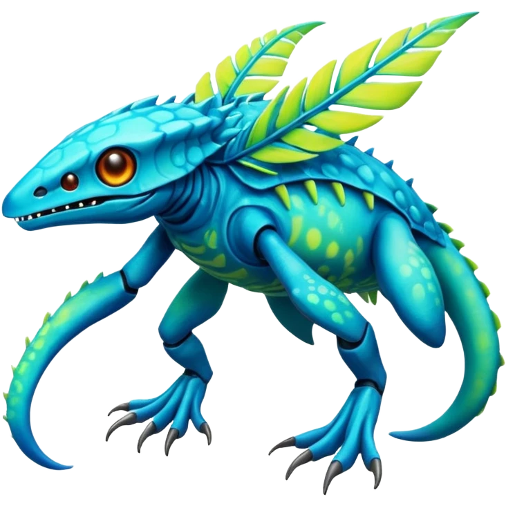  exotic tropical cyber-Fakémon-Vernid-creature emoji