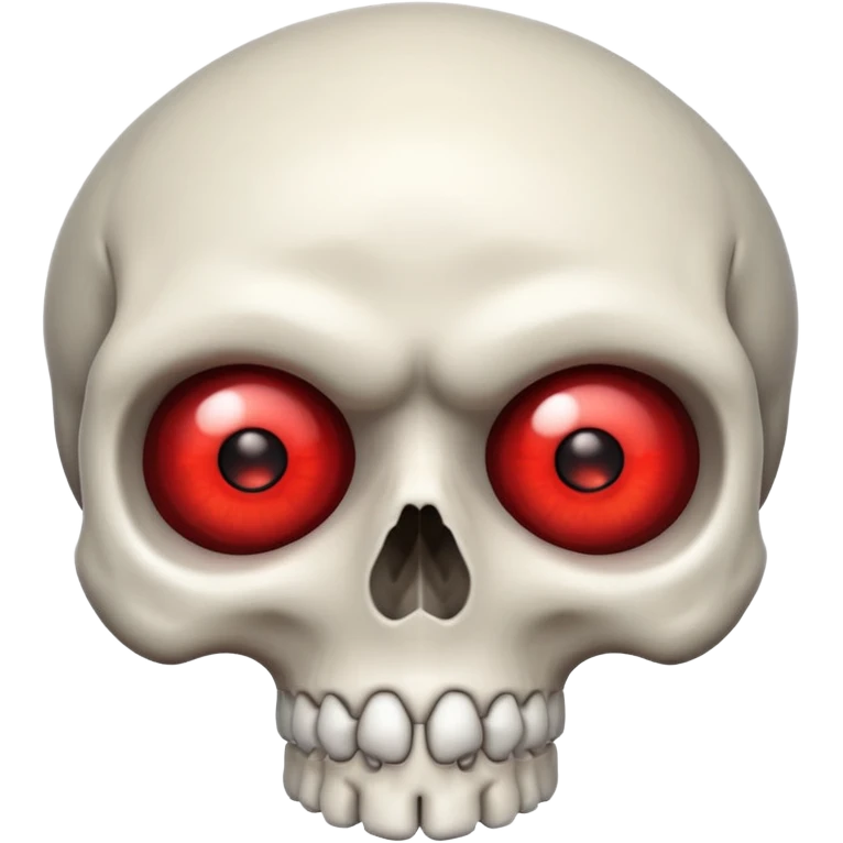 Skull head with red eyes emoji