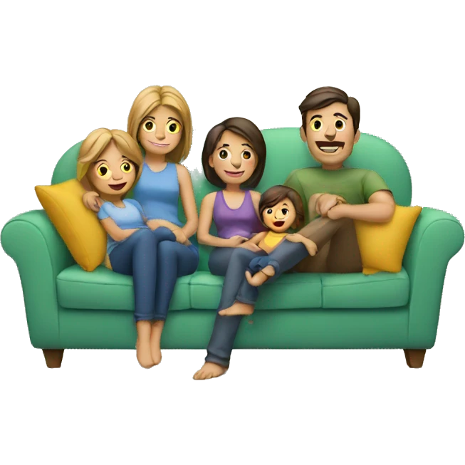family on couch emoji