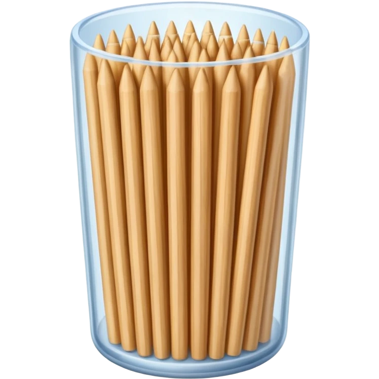 Toothpicks in a plastic container  emoji