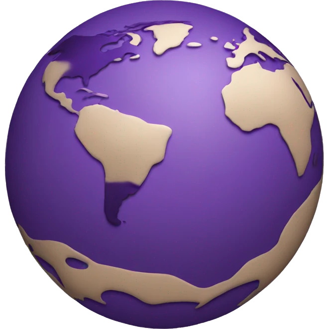 Purple earth  emoji