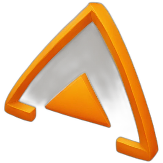 Orange greek letter Delta emoji