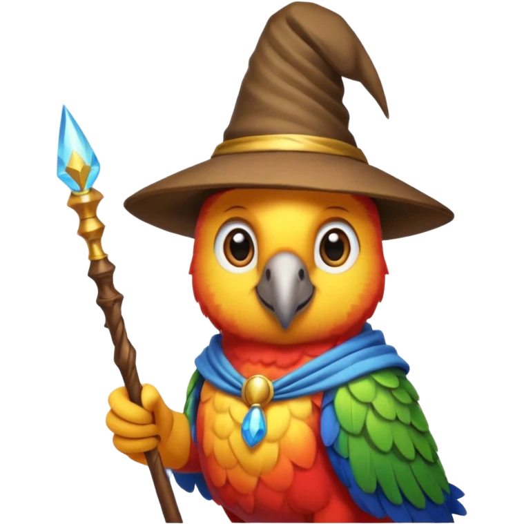 Parrot wizard emoji