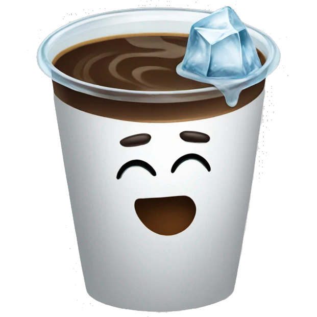 Coffee with ice emoji