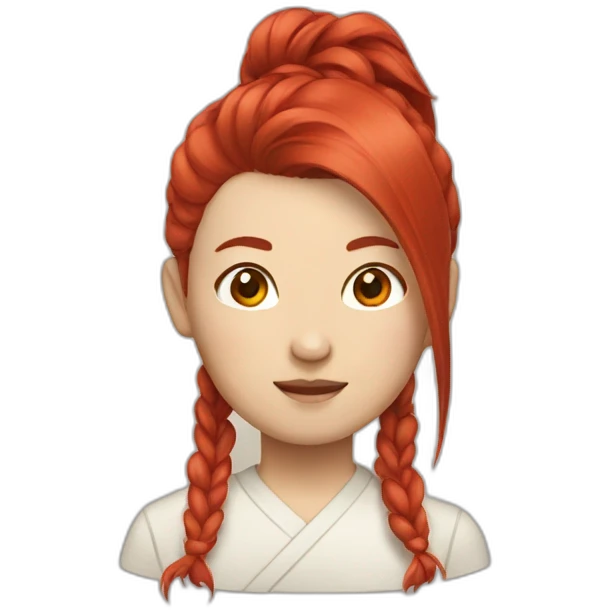 CHINESE WITH RED HAIR emoji