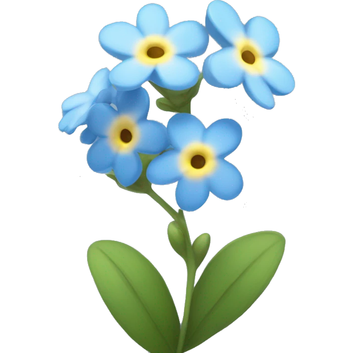 forget-me-not flower emoji