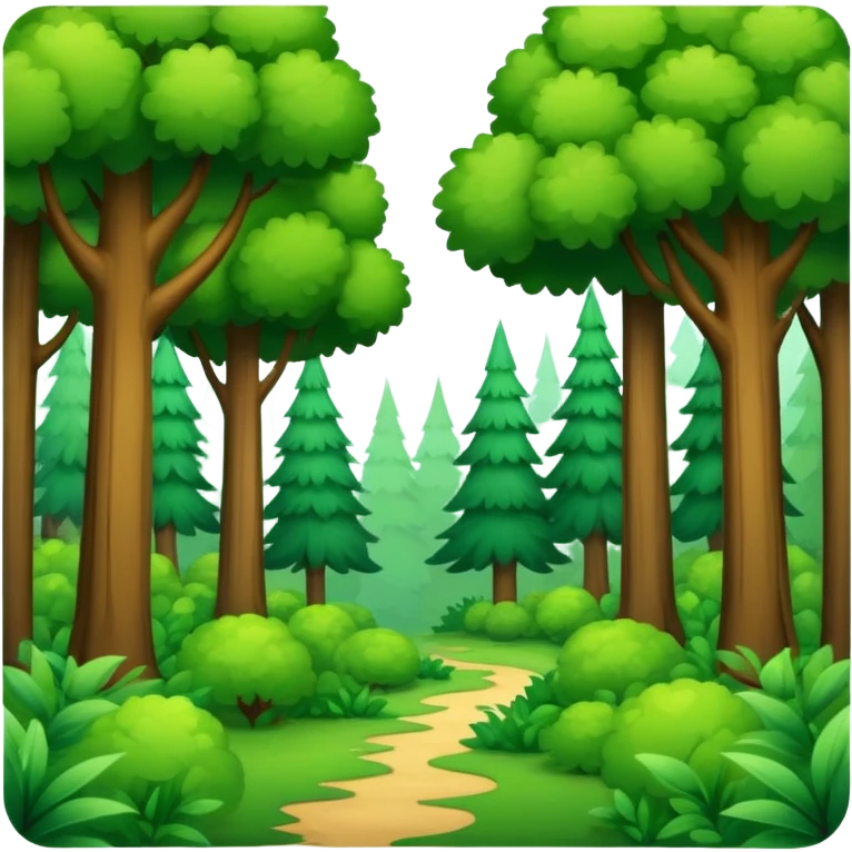 forest with trees emoji