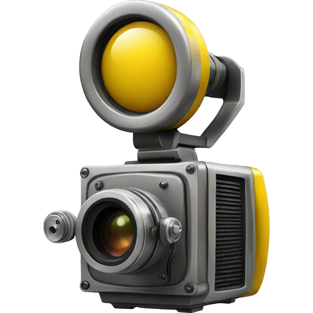 yellow movie camera emoji