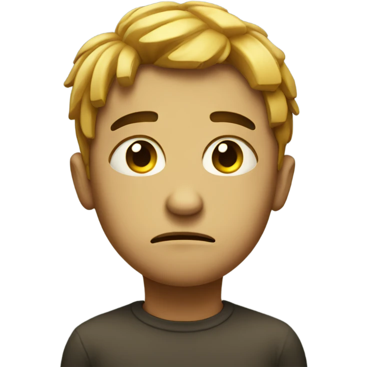 Sad face emoji