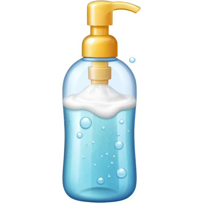 Shampoo for pet with foam emoji