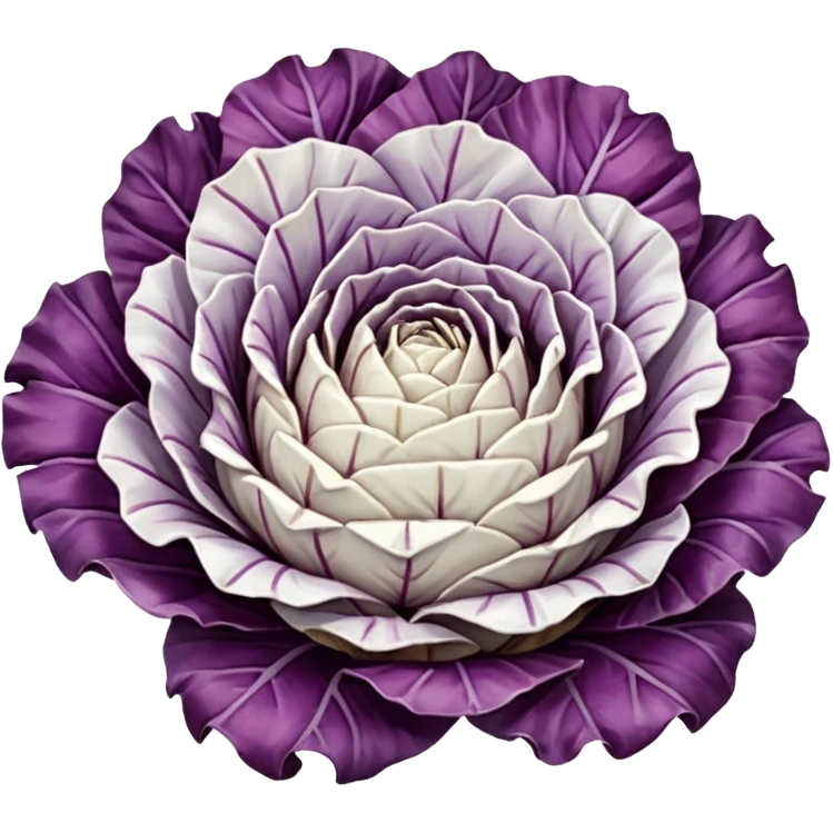 white radicchio emoji