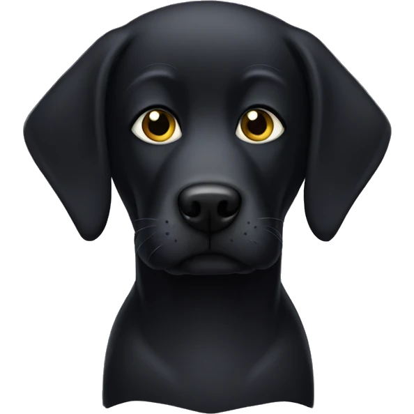 black lab wearing thief mask emoji
