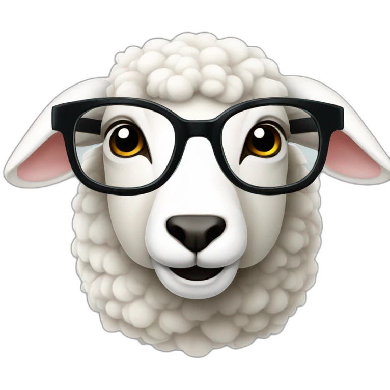 5 sheep stay glasses emoji