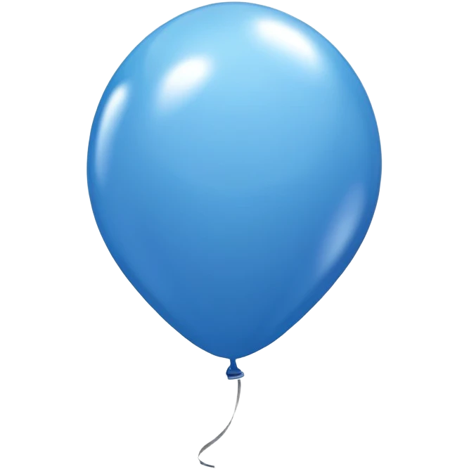 Blue balloon emoji
