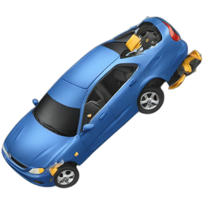 car crash emoji