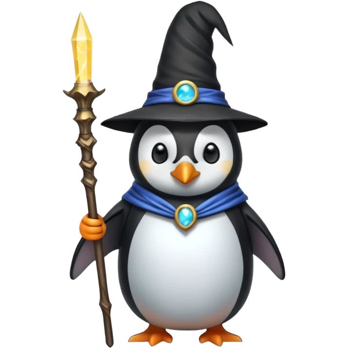 Penguin Wizard emoji