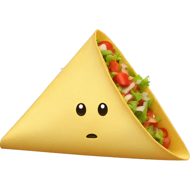 triangular taco emoji