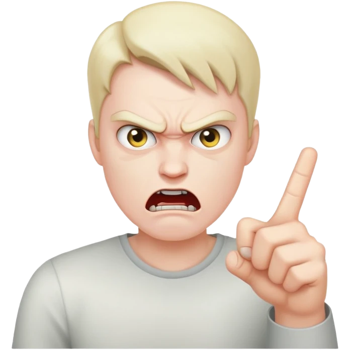 mad face flipping off emoji