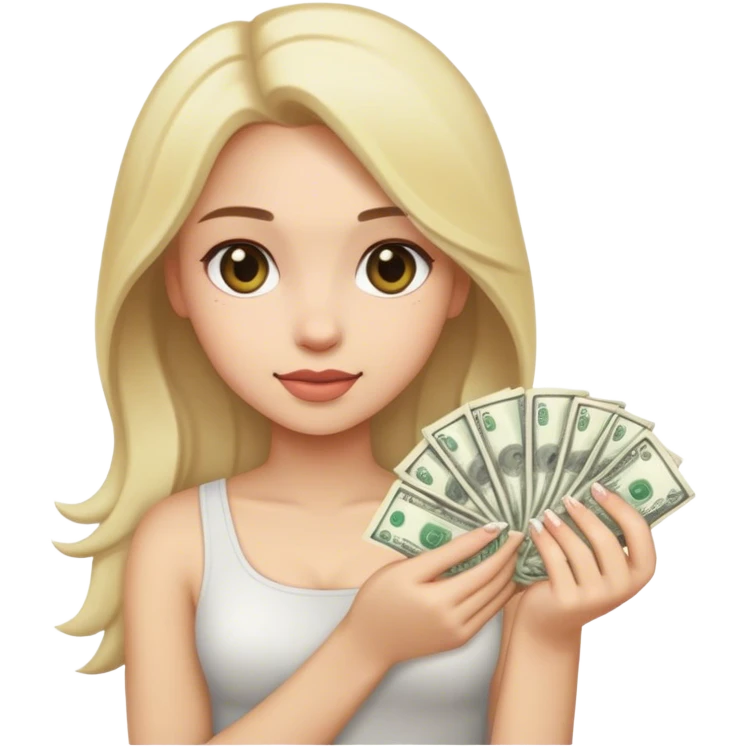 Girl cash emoji