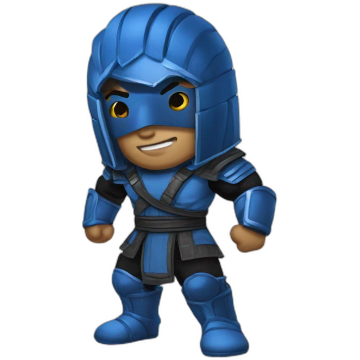 The blue fighter from Mortal Kombat emoji