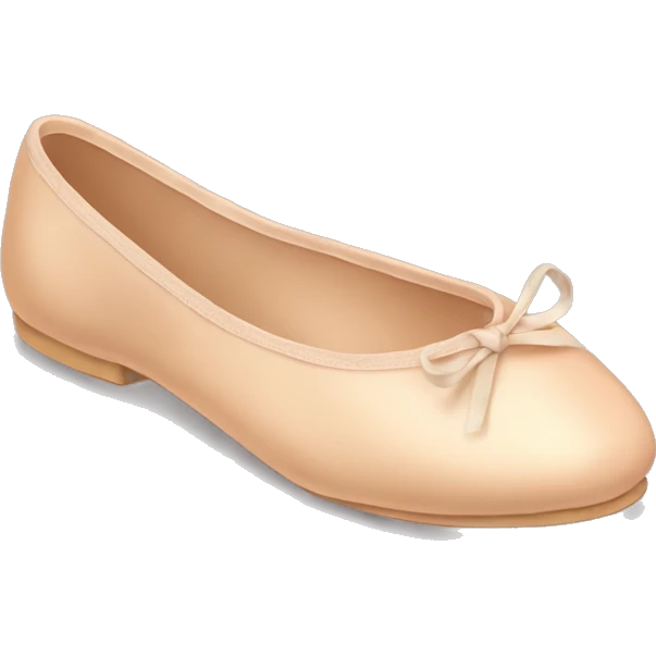 Zapatillas de ballet color carne  emoji