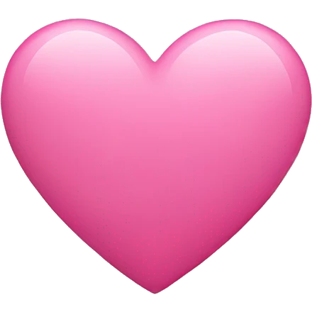 Pink heart emoji
