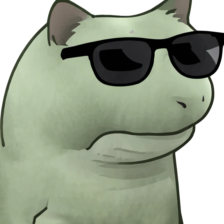 Cat with sunglasses emoji
