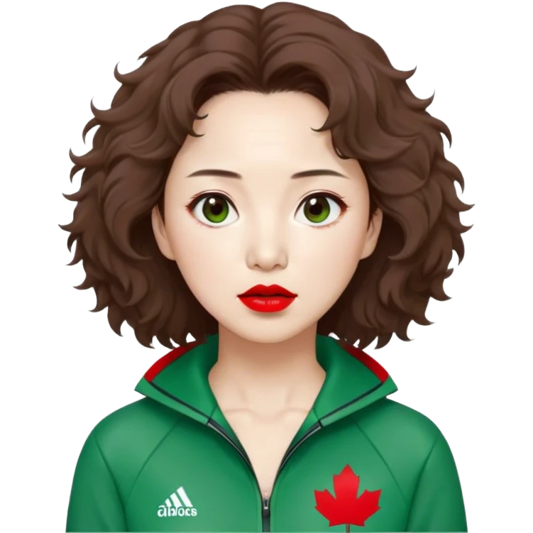 Han Mi-nyeo : Age: Late 60s
Appearance: A middle-aged woman with frizzy, messy brown hair and dramatic red lipstick.
Outfit: Green player tracksuit emoji