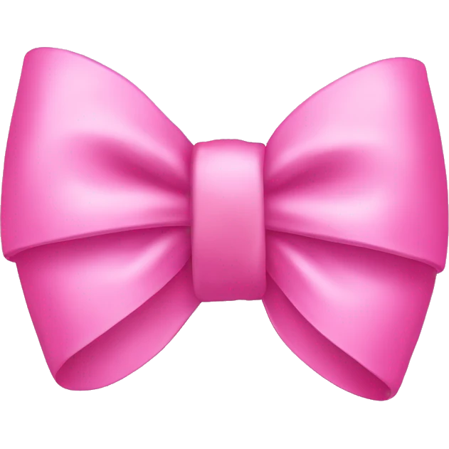 pink bow emoji