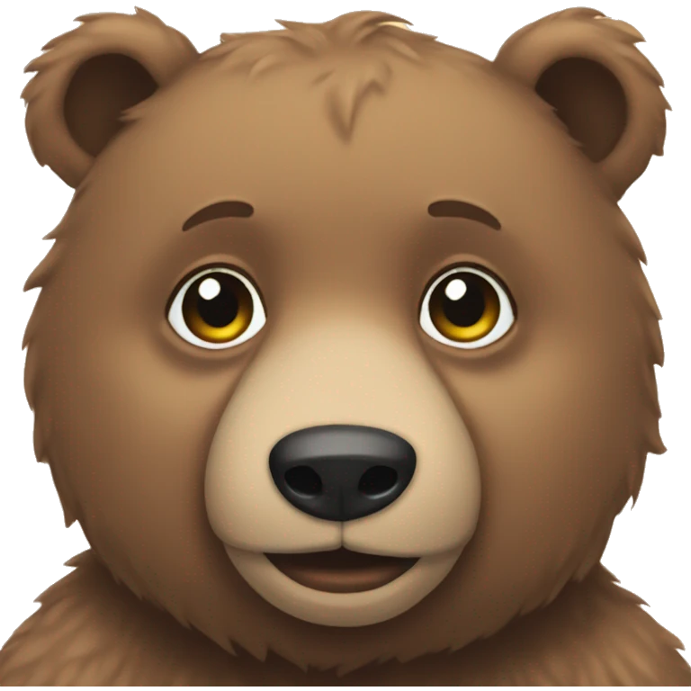 An aesthetic bear  emoji