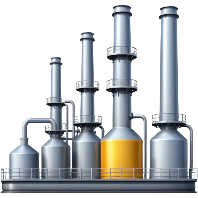 generate ultra realistic oil products plant emoji