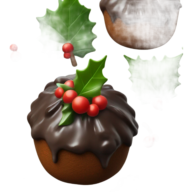 figgy chrismtas pudding  emoji