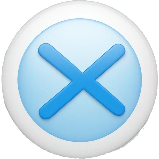 A blue circle with a check mark it's color is white emoji