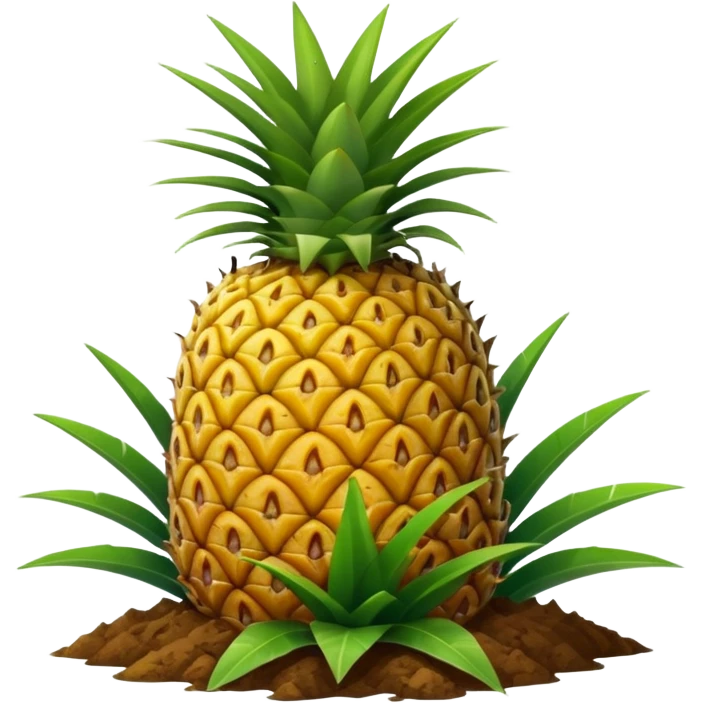 pineapple plant with ground emoji
