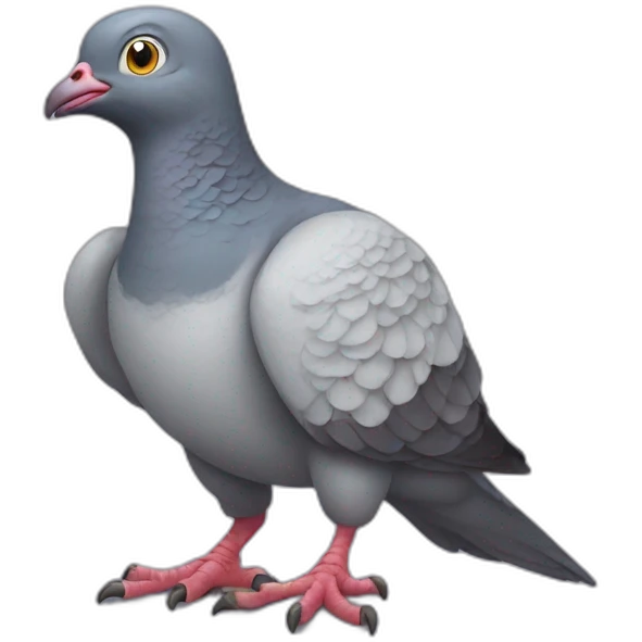 Pigeon sur T rex emoji