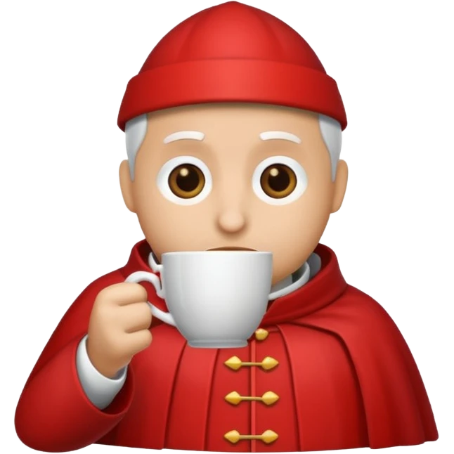 cardinal a cup of coffee emoji