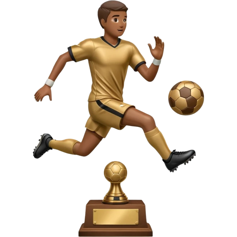 a trophy of a football player emoji