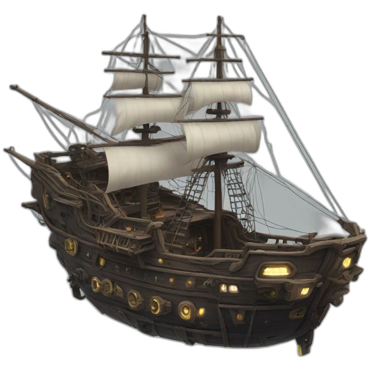 cyberpunk pirate ship emoji