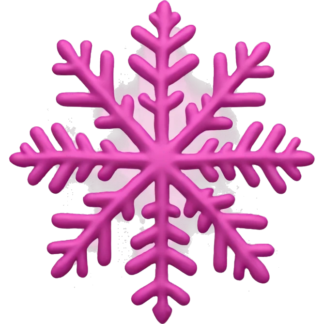 Pink snowflake  emoji