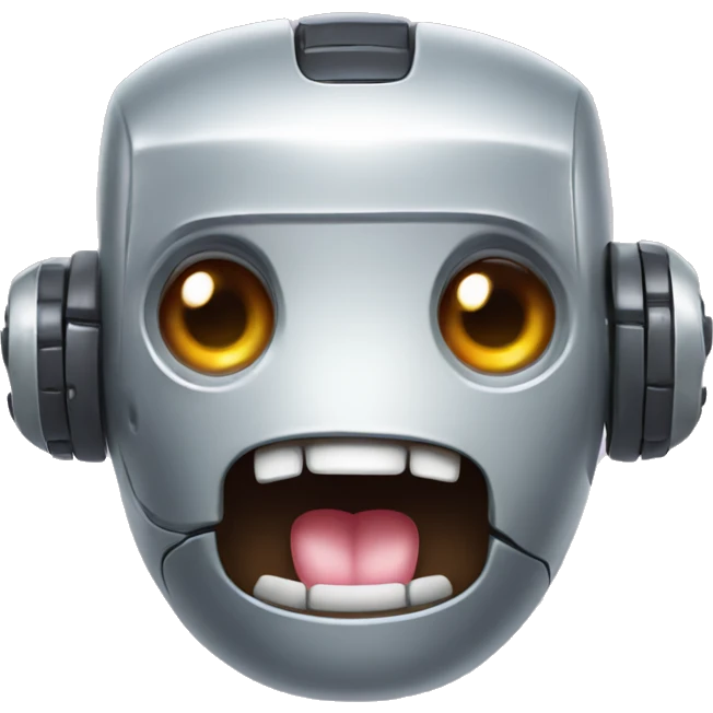 robot with tongue out emoji