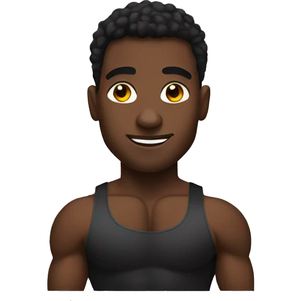 Black bodybuilder  emoji