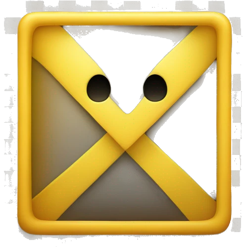 emoji with a white check mark ✓ inside a yellow rounded square like this one ✅ emoji