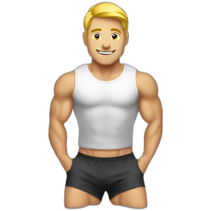 men training at gym emoji