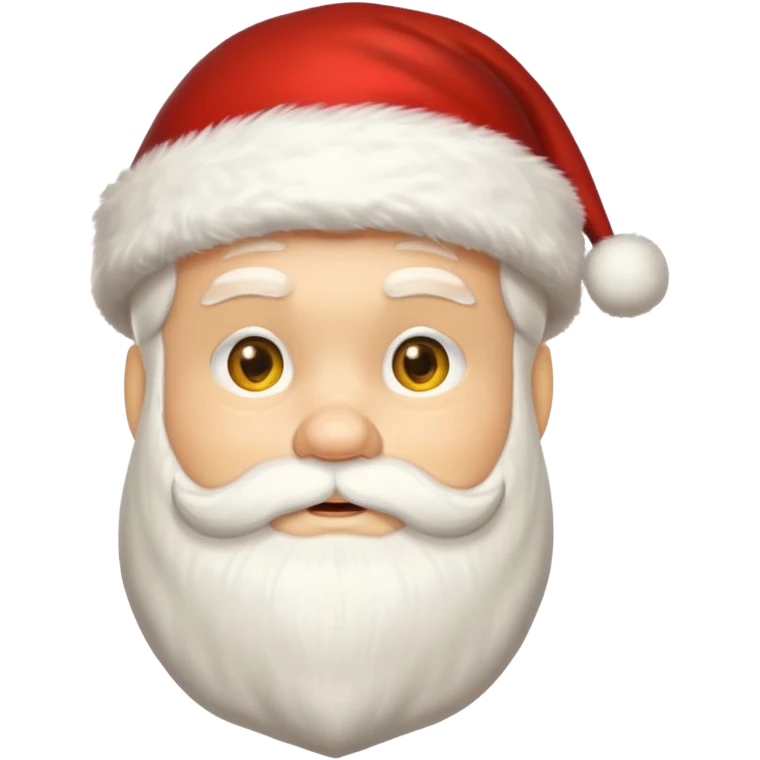 create a yellow santa image with santa hat emoji
