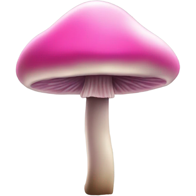 Pink mushroom emoji