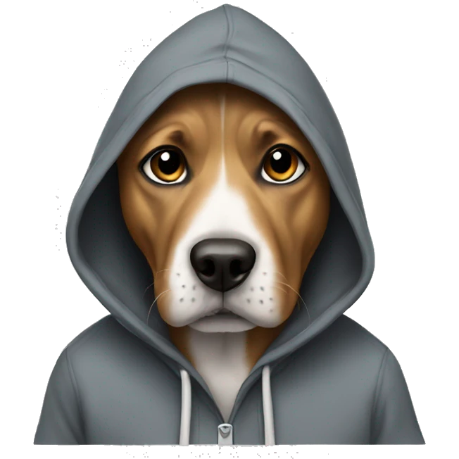 dog with a hoodie emoji