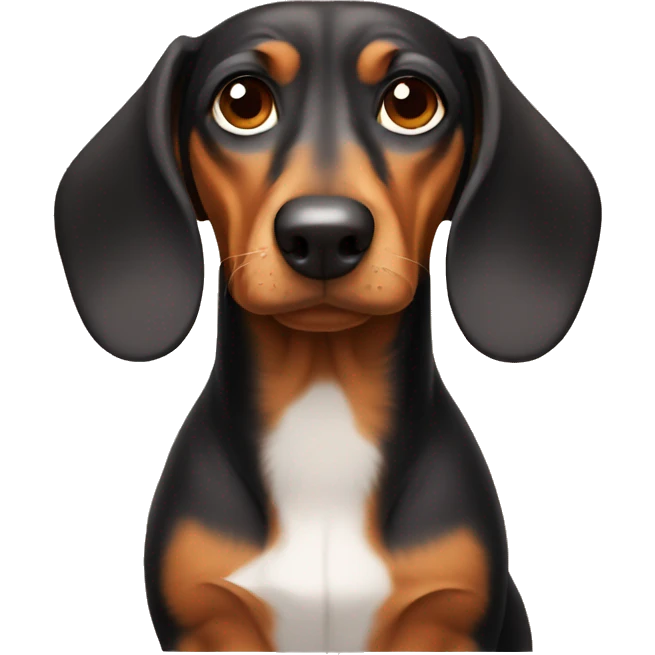 Sad dachshund  emoji