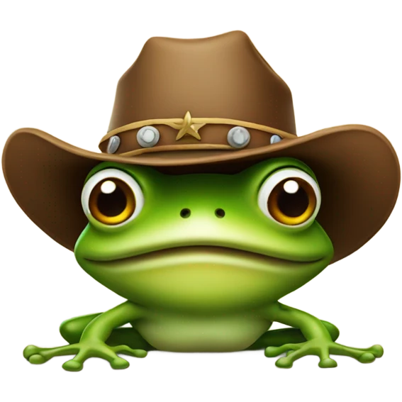 frog wearing cowboy hat emoji